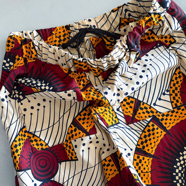アフリカンワックスプリント タックパンツ | iichi 日々の暮らしを