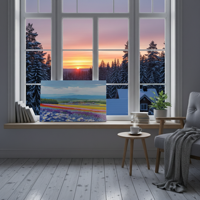 日本風景☆インテリアパネル｜キャンバスパネル｜ファーム富田｜アート