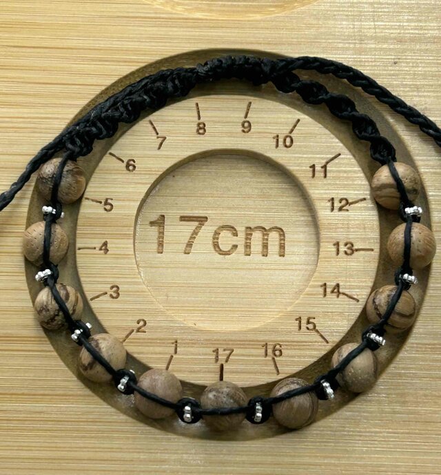 沈香念珠ブレスレット ほのかに香る 香木 編み込みブレスレット