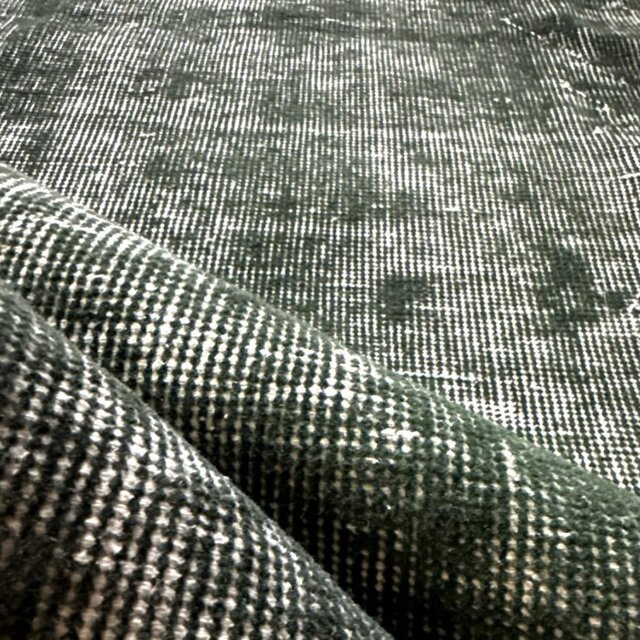 94.5×206ビリジアングリーン ワンカラーラグ トルコヴィンテージラグ