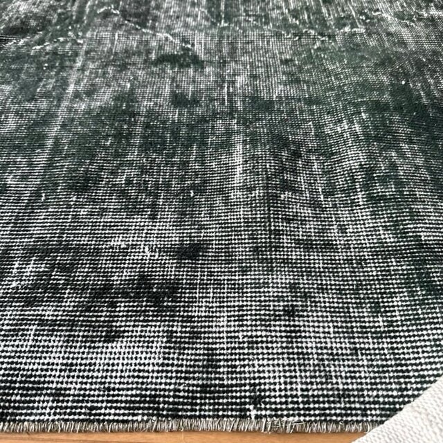 94.5×206ビリジアングリーン ワンカラーラグ トルコヴィンテージラグ