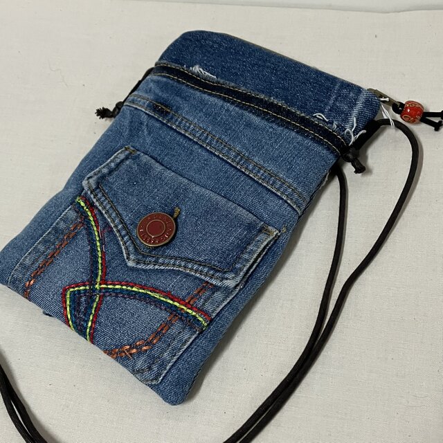 スマホショルダー デニムリメイク 26A4 | iichi 日々の暮らしを