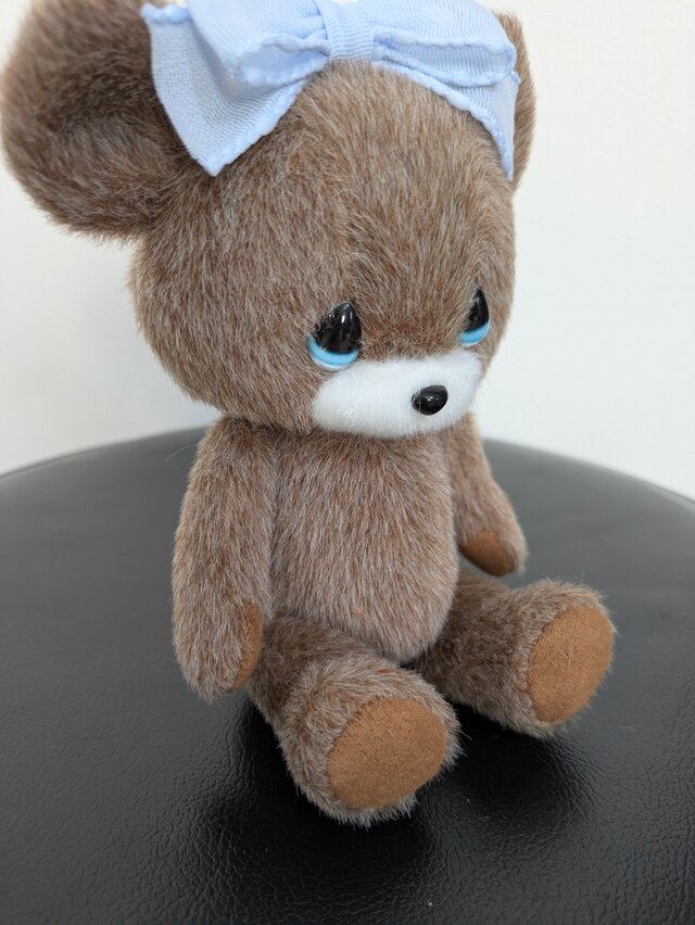 作家様 くま ぬいぐるみ テディベア ハンドメイド デニム鞄ブーツちびくま いっしょにおでかけ！クマちゃんポーチ | テディベアギフトの