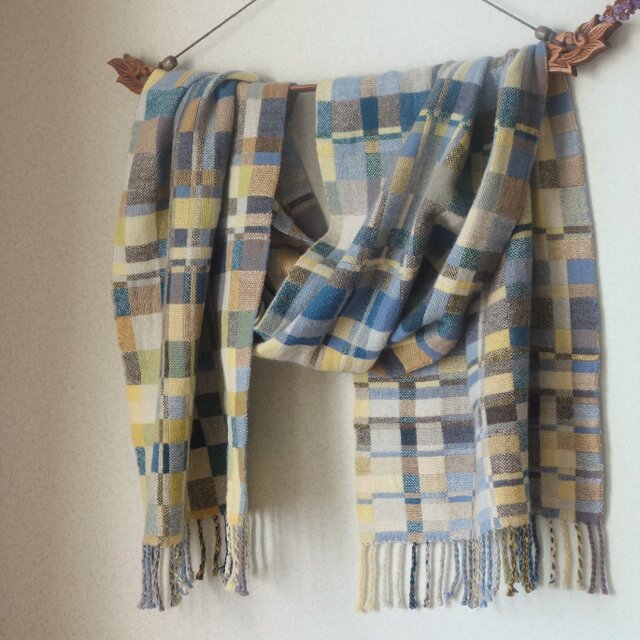 手織りカシミアストール・・月と木星 | iichi 日々の暮らしを心地よく