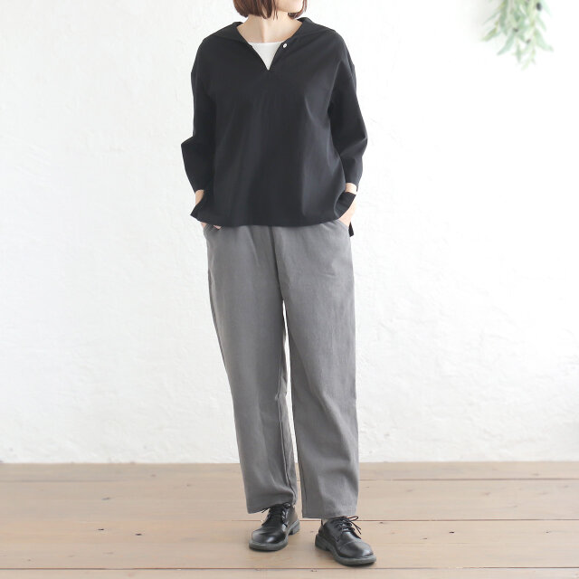 秋から春まで着回す 16ウェルコーデュロイのストレートパンツ 東炊き