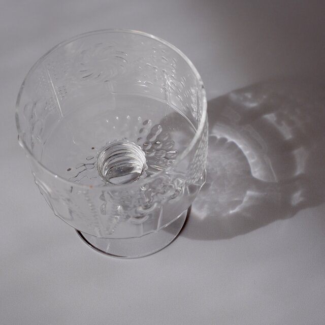 Nuutajärvi Flora footed dessert bowl ヌータヤルヴィ フローラ 脚