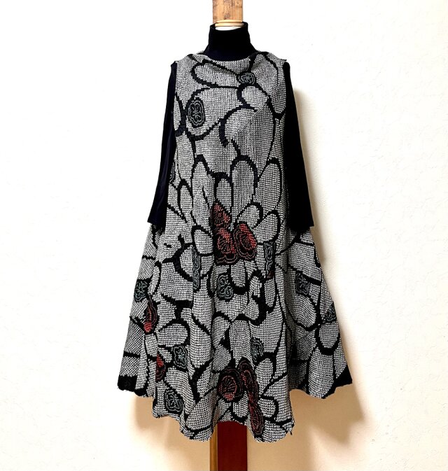 絞りのアンサンブルワンピース 着物リメイク | iichi 日々の暮らしを