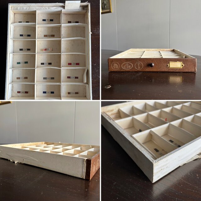 レア　アンティークフランス　カルティエブレッソン　糸什器　キャビネット　引き出し THIRIEZ&CARTIER-BRESSON スプール キャビネット 引き出し フランス