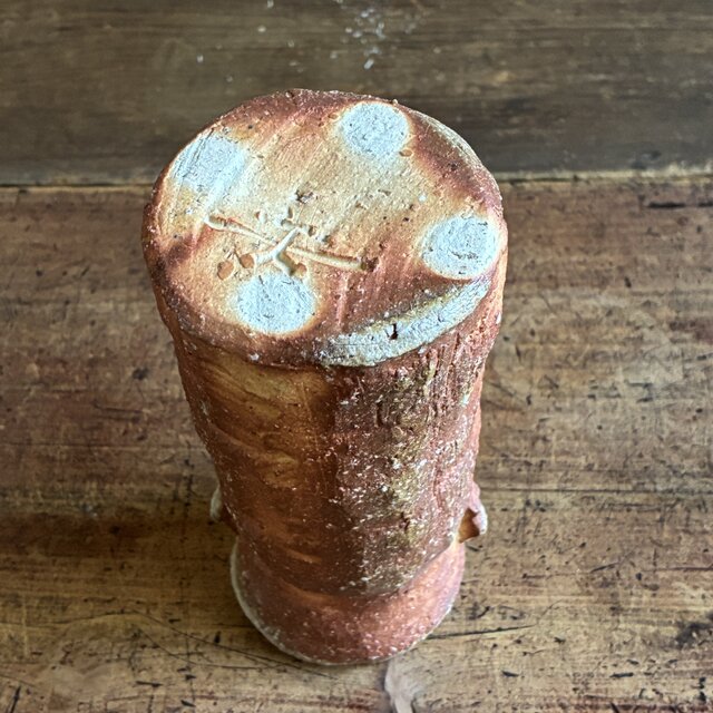 自然釉花入 花器 信楽 穴窯 薪窯 窯変 緋色 焼き締め フラワーベース 自然釉花入 花器 信楽 穴窯 薪窯 窯変 緋色 焼き締め フラワー