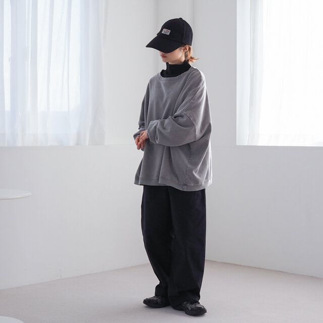 ピグメント オーバーサイズスウェット グレー | iichi 日々の暮らしを