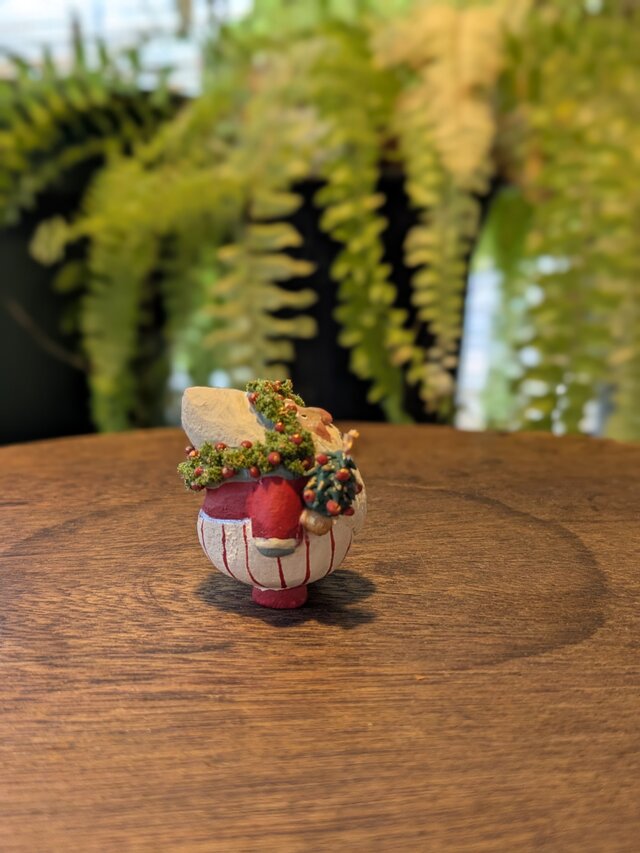 サンタクロース（木彫り）+ハンドベル+ツリー | iichi 日々の暮らしを