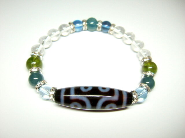 926 天珠 七眼天珠 貴重 珍品 dzibeads！ 057 天珠 龍眼銀線天珠 龍六