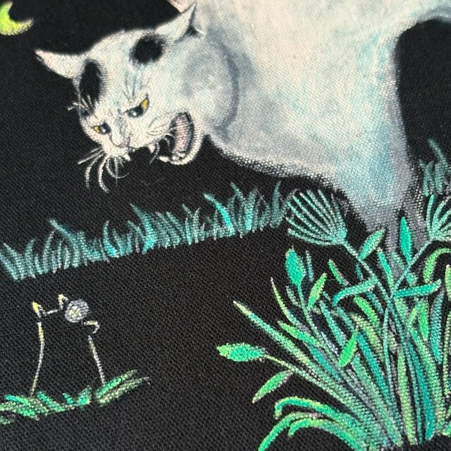 絵本と原画セット 絵本「猫木霊と黒猫木霊」 徳島洋子作品 原画