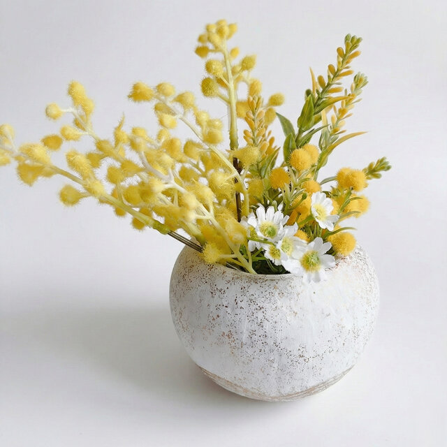 季節の花】春を告げるミモザのフラワーポット Spring 季節の花シリーズ