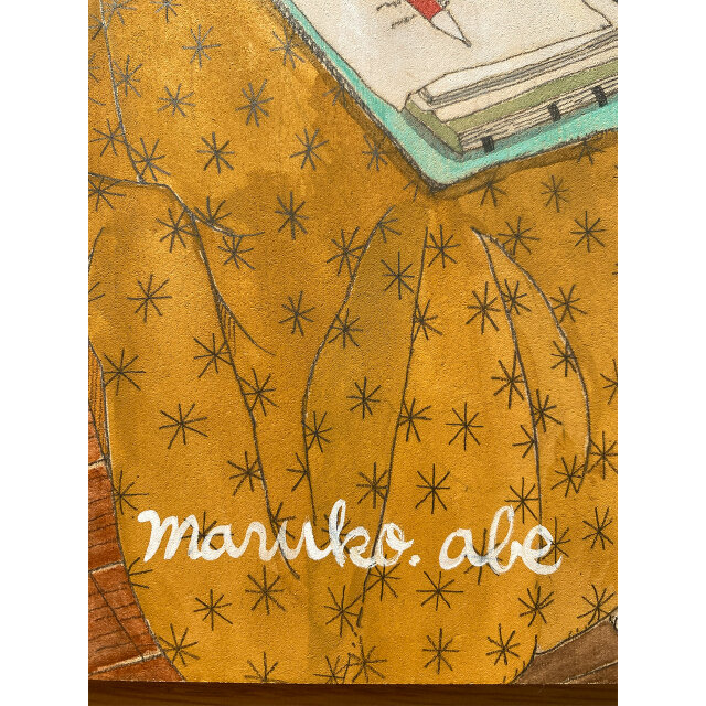 一点物》原画「こたつの猫」猫イラスト インテリアアート | iichi 日々