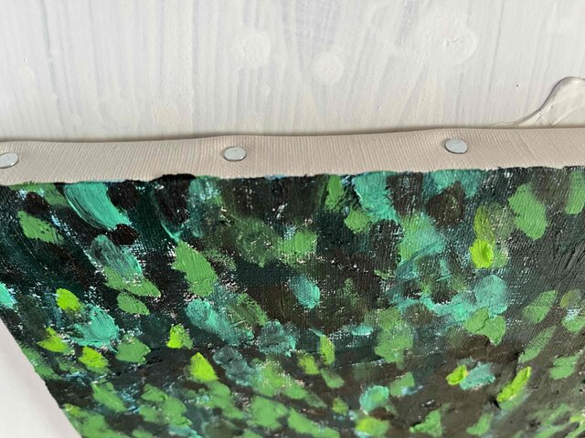 油彩画 原画「公園の木」アート 絵画 32×41㎝ F6 キャンバス | iichi