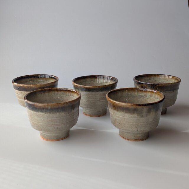 手仕事の温もりを感じる番茶碗5客セット 【民藝 和 陶器】 | iichi