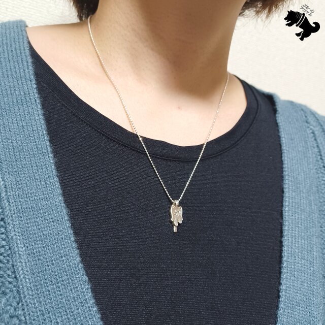 ぶら〜り動物 シルバーネックレス イヌ 犬 アニマル シルバー925