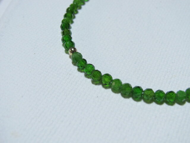 のんたんページ　サファイア×クロムダイオプサイドのブレスレット14kgf のんたんページ サファイア×クロムダイオプサイドのブレスレット14kgf