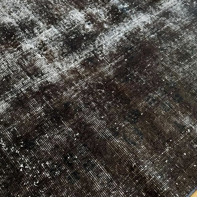 109.5×124 正方形 こげ茶ブラック 擦れシャビー トルコヴィンテージ