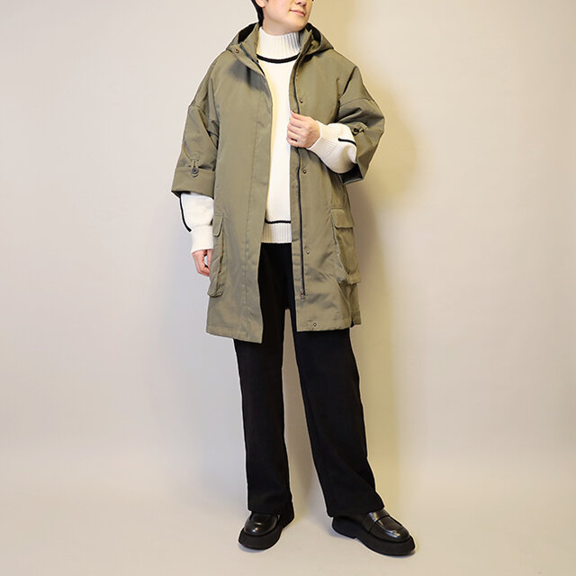 2026新作1点もの】袖丈調整可◎モードカジュアル3wayライナー付き