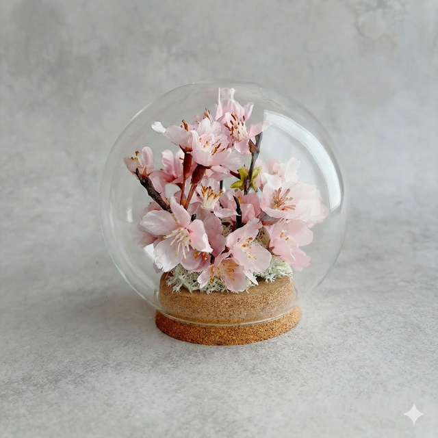 春を告げる桜のガラスドーム Cherry Blossom ひな祭り お花見 | iichi