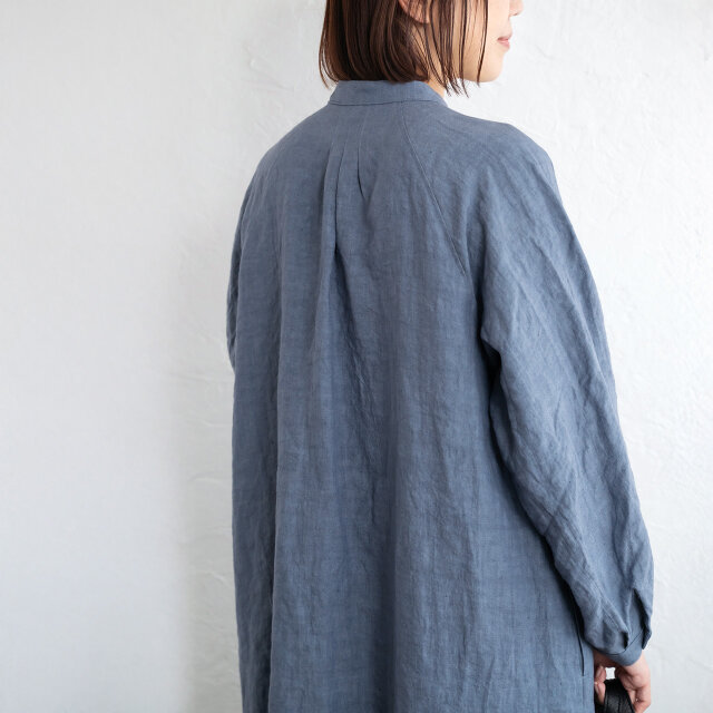 定価¥20900 ichi コットンリネン2wayワンピース ブルー 新品 i c h i 241018 Cotton Linen 2way Dress / 2 COLO