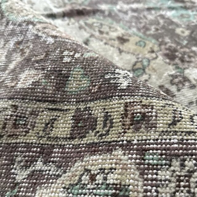 超大判163×263メダリオン 細やかなボタニカル トルコヴィンテージラグ