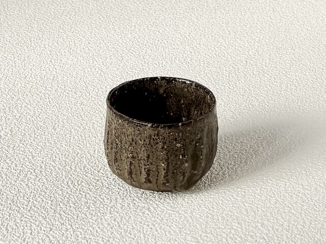 穴窯灰釉ぐい呑 ぐい呑み 穴窯 #池田麻人