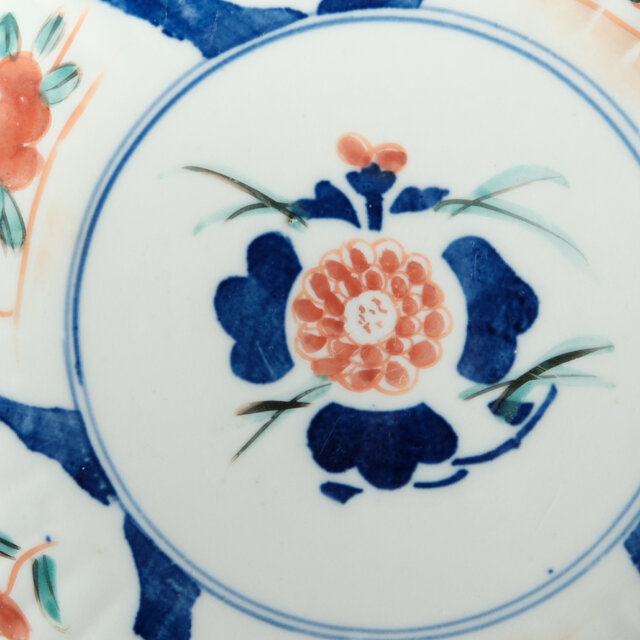 WHITE 骨董 角皿 伊万里 印判 花 7枚 WHITE様専用 骨董 角皿 伊万里