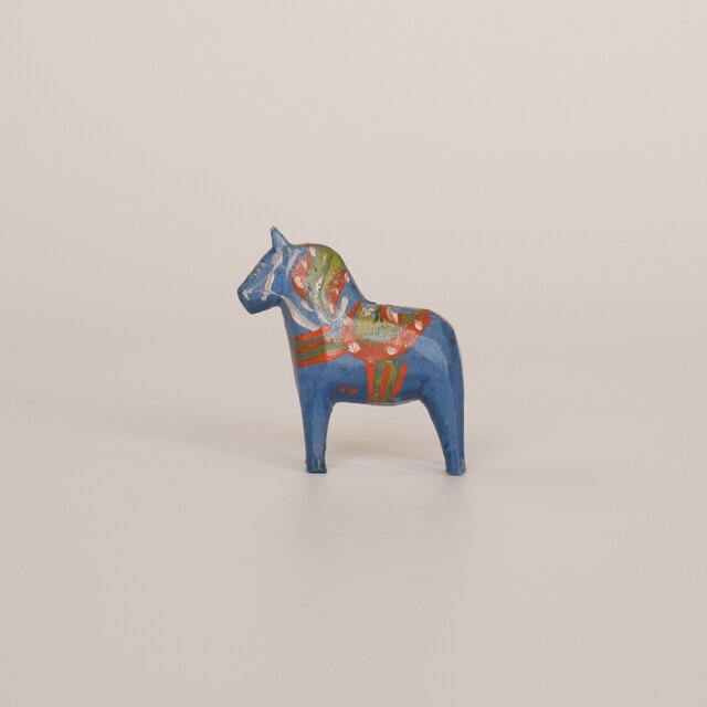 Dalahäst Dala Horse ダーラヘスト ダーラナホース ブルー 4.5cm