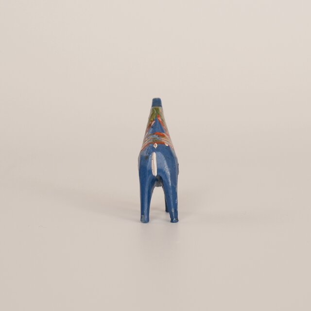 スウェーデン ヴィンテージ ダーナラホース(ダーナラヘスト) Dalahäst Dala Horse ダーラヘスト ダーラナホース ブルー 4.5cm