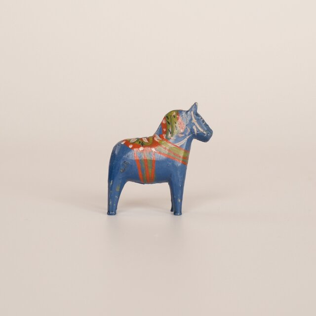 Dalahäst Dala Horse ダーラヘスト ダーラナホース ブルー 4.5cm