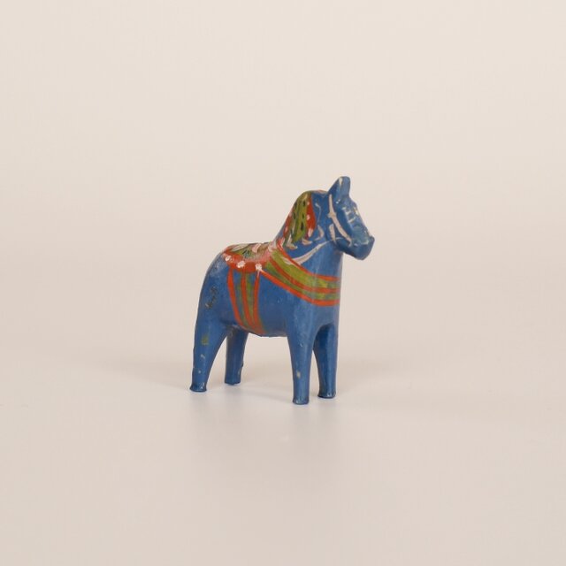 Dalahäst Dala Horse ダーラヘスト ダーラナホース ブルー 4.5cm