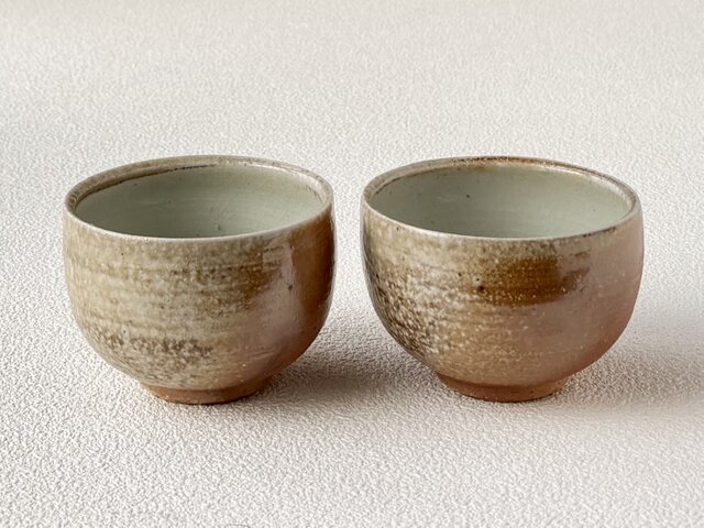 穴窯　焼き締め　フリーカップ　作家一点もの 穴窯焼締のカップ(2個セット) s-ys-8 | iichi 日々の暮らしを心地よく