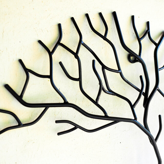 壁掛け・アイアン ウォールアート 直径40cm｜熟練職人の立体的な鉄の