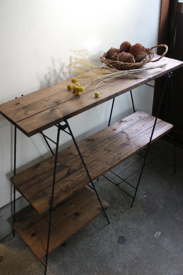 アイアン カスタムラダーラック　キャンプキッチンテーブル　2セット　オーダー品 キッチンテーブルを自作！ | Camp Days