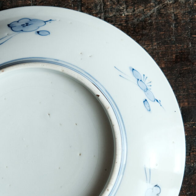 見込みに花籠◇桐と鳳凰。伊万里 花文赤絵金彩中皿 骨董・antique 古