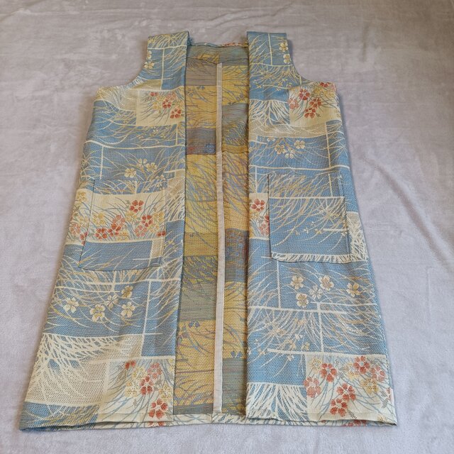 KIMONO！着物リメイクのロングジレ｜ユニセックス対応 （01694