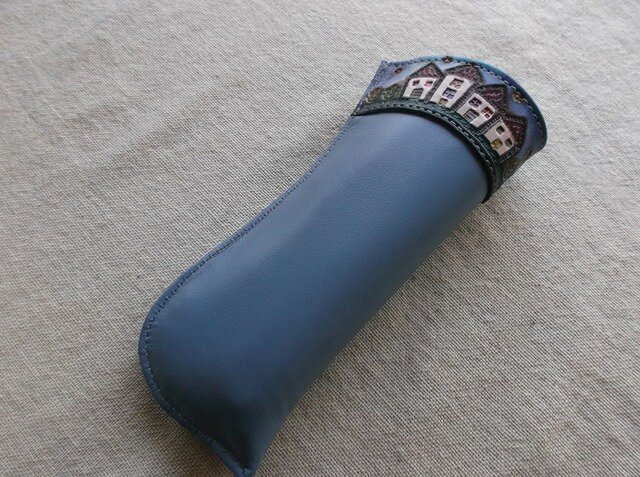 レザークラフトメガネケース 刻印＆拭き染め | iichi 日々の暮らしを