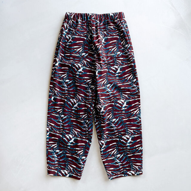 アフリカンワックスプリント タックパンツ Pink zebra | iichi 日々の