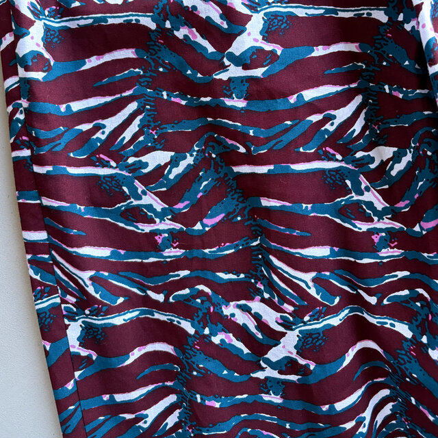 アフリカンワックスプリント タックパンツ Pink zebra | iichi 日々の