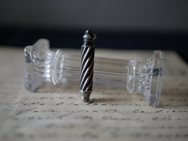 フランス アンティーク シルバー製ミニョネット用シャトレーン 純銀製