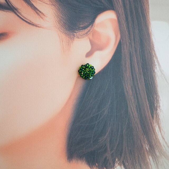 令和♡グリーン」ハンドメイド ピアス イヤリング 【公式通販】