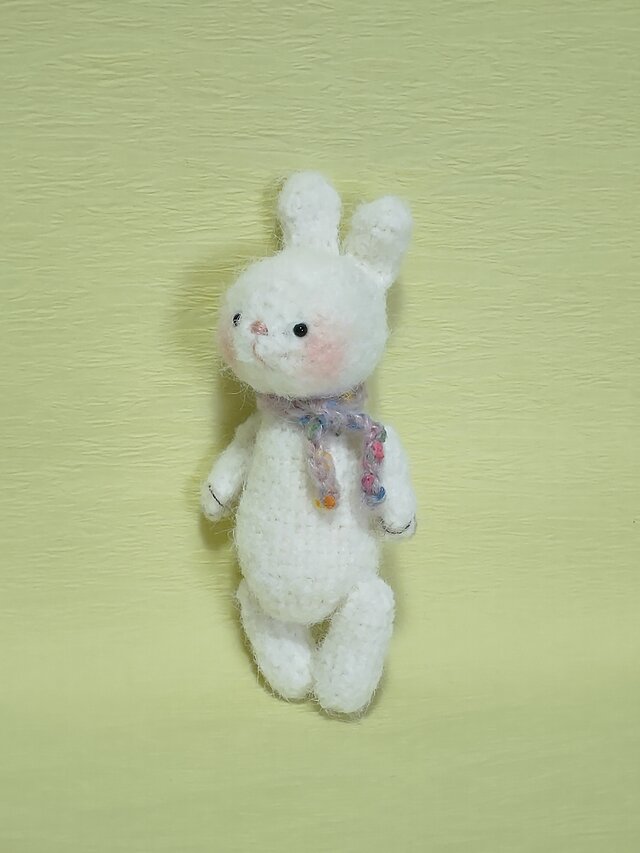 sample うさぎ　あみぐるみ　ぬいぐるみ　白　毛糸　ふわふわ　オリジナル sample うさぎ あみぐるみ ぬいぐるみ 白 毛糸 ふわふわ オリジナル