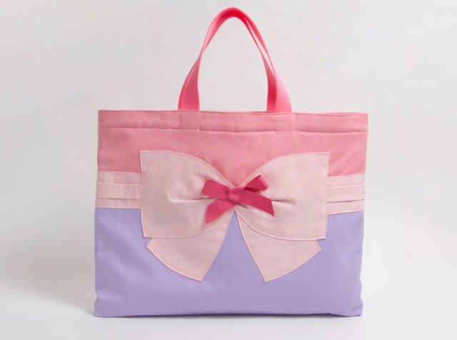 リボンコレクション レッスンバッグ ピンク Kids | iichi 日々の暮らし