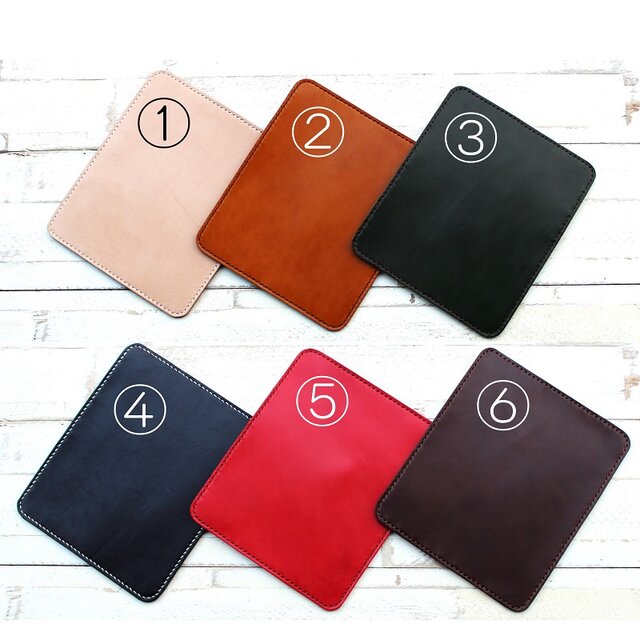 名入れ無料】本革マウスパッド チョコ | iichi 日々の暮らしを心地よく