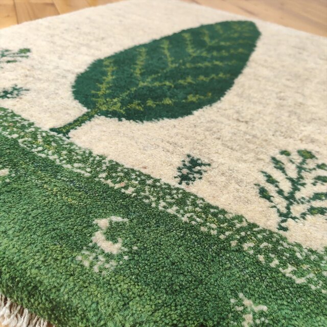 ペルシャ ギャッベ 玄関マット ラグ 90x60㎝ 糸杉 RJ16415 | iichi