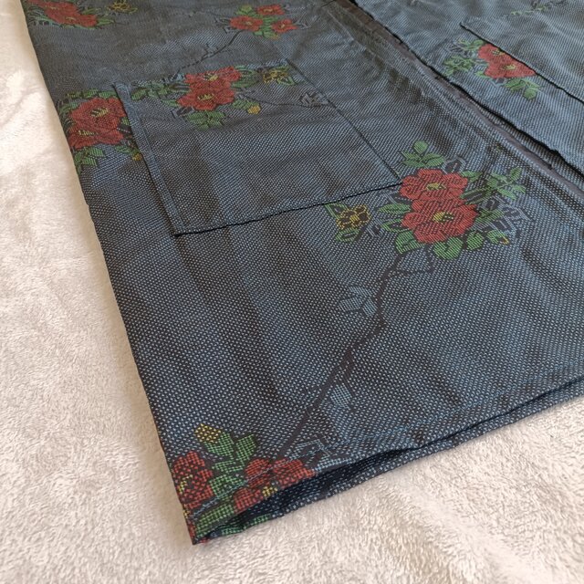 KIMONO！着物リメイクのロングジレ｜ユニセックス対応 （01698