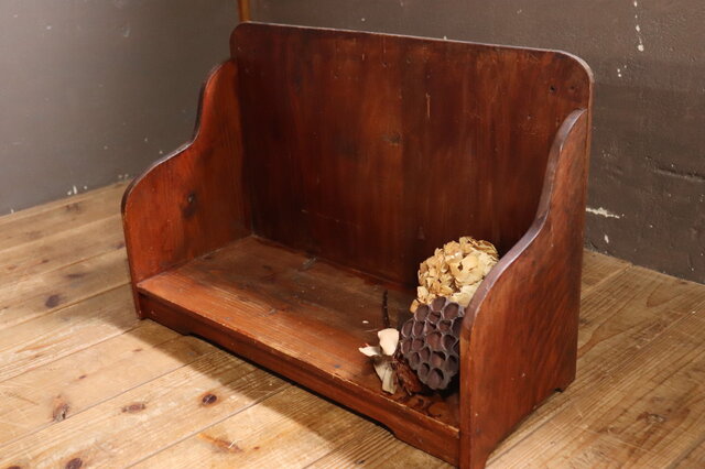 家具 アンティーク 古道具 木製 本棚 和 レトロ 店舗什器 №114 木製本棚 本立て 収納棚 古道具 アンティーク家具 | iichi 日々の